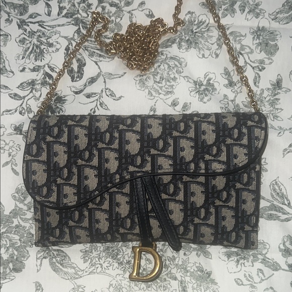 Designer Dior Black and Gold Women's Bag - Picture 1 of 6